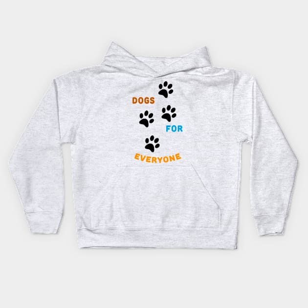 Dogs For Everyone Kids Hoodie by Thedesignstuduo